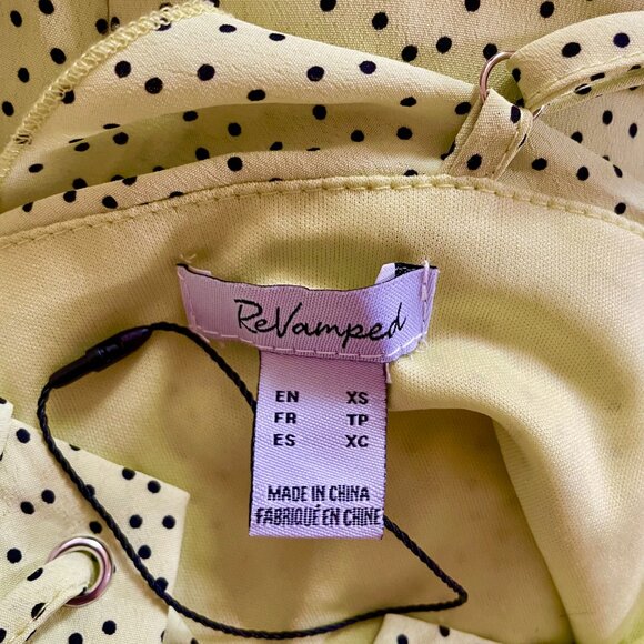 Lemon yellow chiffon dress from Revamped - Picture 3 of 9